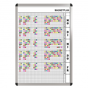 Personal-Raum-Plan, 8 Stunden, 33 Spalten, 103x77 cm, Personal-Raum-Plan, 8 Stunden, 33 Spalten, 103x77 cm,